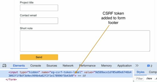 ajax csrf token