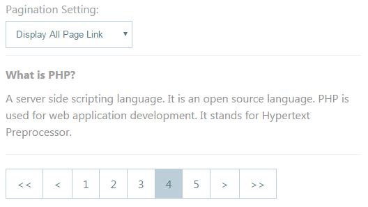 AJAX pagination with PHP