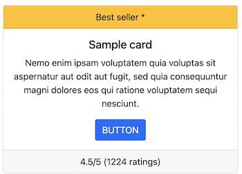 Bootstrap Card Header Footer