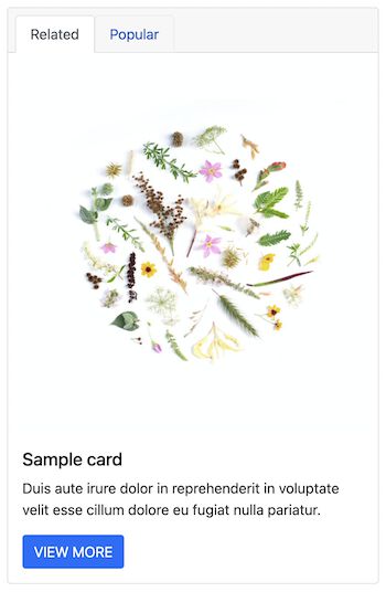 Bootstrap Card Navigation