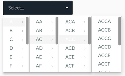 jQuery Bootstrap Cascade