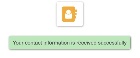 Contact Mail Success