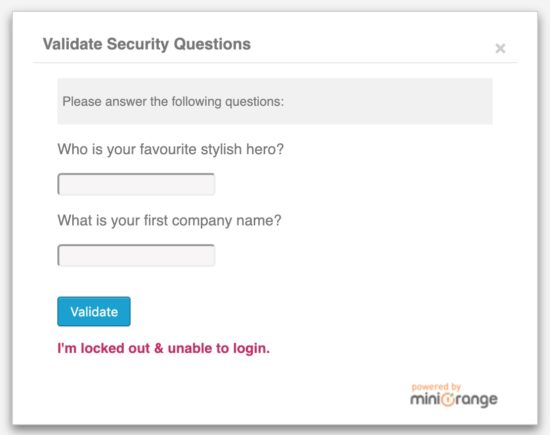 Two-Factor Authentication with Security Questions