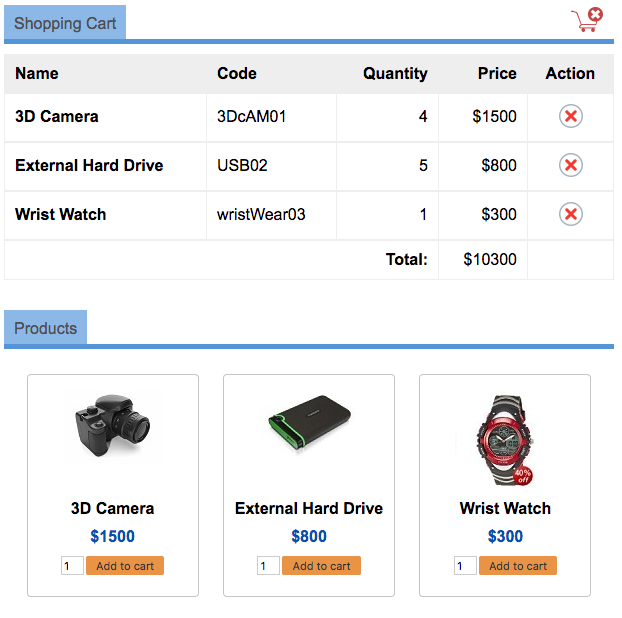 persistant-shopping-cart-output