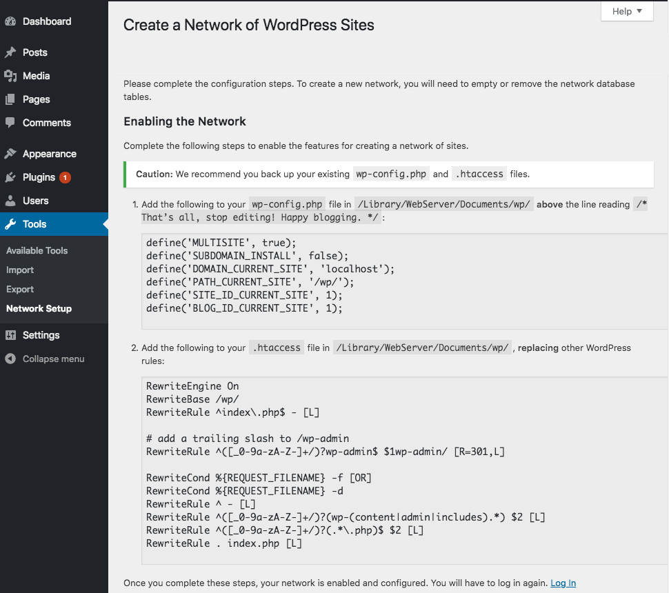 enable-multisite-network