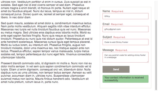 php-sticky-contact-form-output