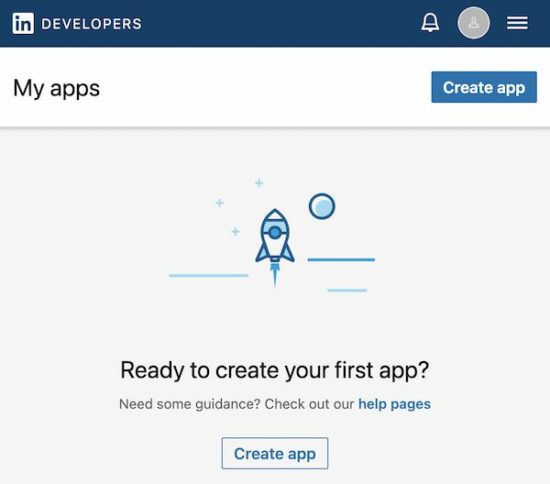 Create Linkedin App