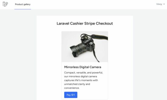 Laravel Stripe Checkout Cashier