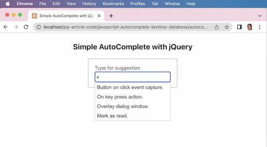 javascript autocomplete