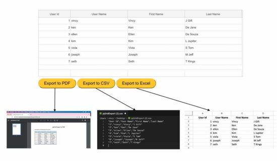 jqgrid example excel export javascript