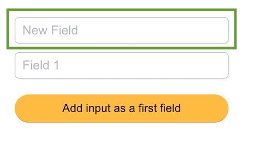 Add Input to Form Beginning