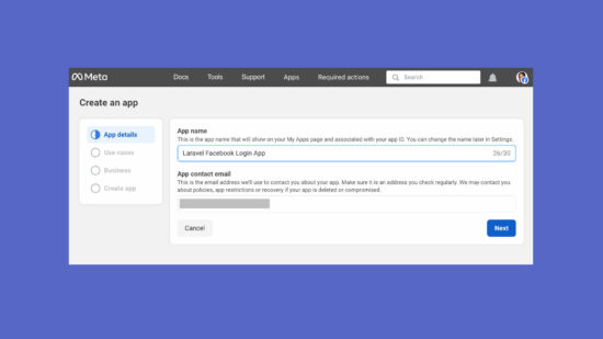 Facebook Meta Create App