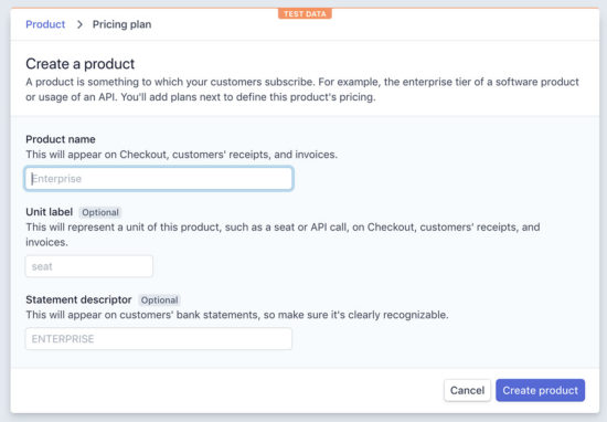 Create Product