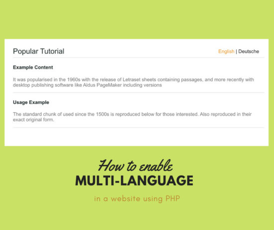 How to Enable Multi-Language Support in PHP Website