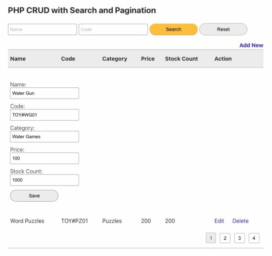 search pagination jquery ajax