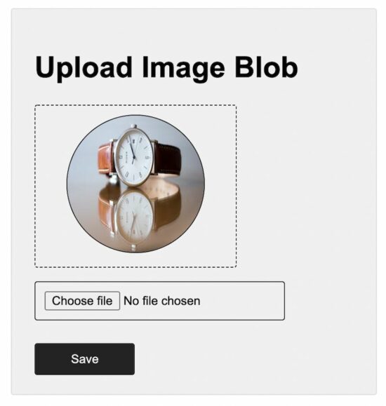 php file upload blob to server