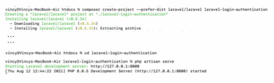 Laravel Login Project Initial Setup