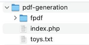 pdf generation project structure