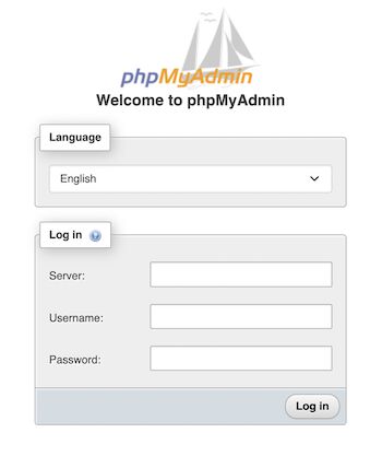 phpmyadmin login