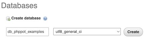 database create form