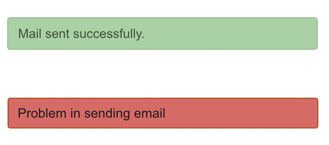 Contact Form Response on Submit
