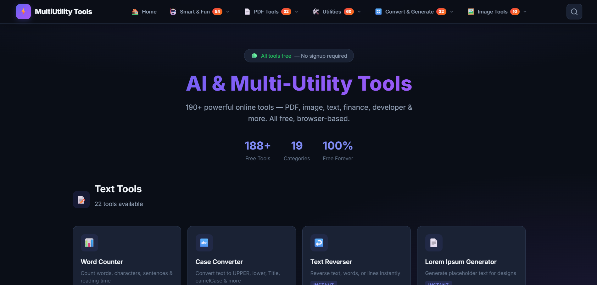 AI & Multi-Utility Tools